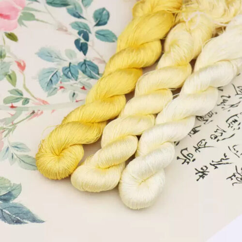 16silk tight twisted water ripple mulberry silk,hand-dyed embroidery silk thread - Picture 5 of 9