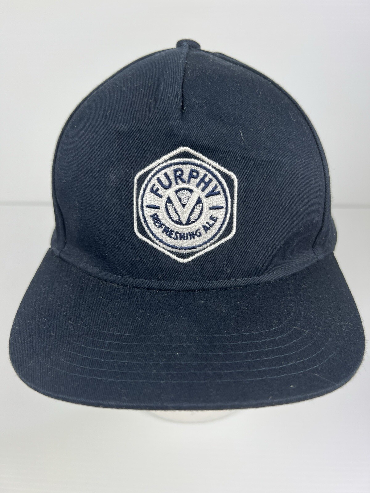 Furphy Refreshing Ale Black Snapback Adjustable Beer Cap Hat  