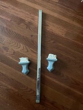 Vintage 1950 s Porcelain Towel Bar Holders With Hanger