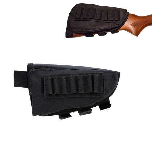 Tactical Shotgun Rifle Buttstock Cheek Rest Shell Holder Mag Ammo Pouch Hunting - Picture 11 of 11