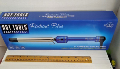 New Hot Tools ''1''  Curling Wand Flipperless No Clamp Needed Comes With Box