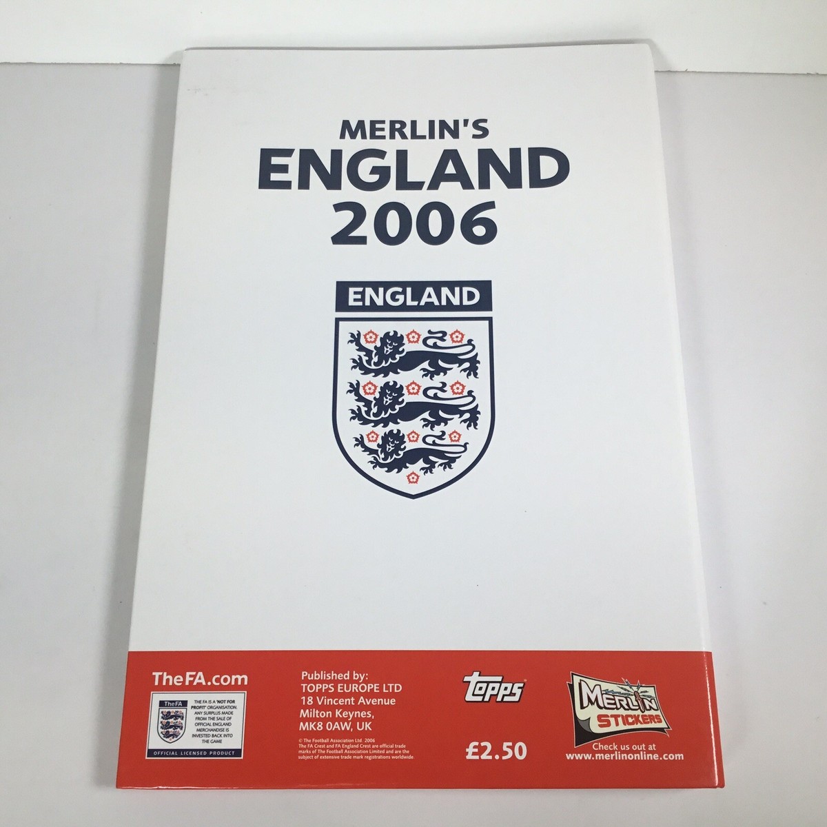 Album Autocollant Coupe Du Monde 2006 Angleterre Merlin - 95% Complet, Occasion
