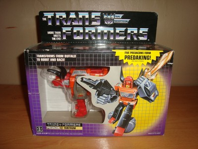 Original TRANSFORMERS G1 TANTRUM Figure Only w/ Box HASBRO Vintage TOY Predaking