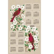 Kay Dee Towel Calendar, Dogwood and Cardinals - 2026 (F3550)