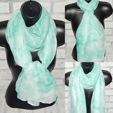 NEW SHADES OF GREEN TIE DYE MULTIFUNCTIONAL LIGHT WEIGHT FASHION SCARF 70"X 20"