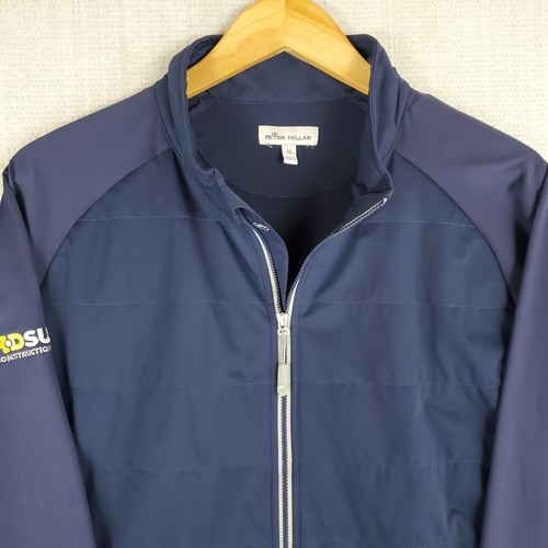 PETER MILLAR Size XL Crown Crafted Stealth Hybrid Full Zip Jacket Golf Insulated - Picture 6 of 12