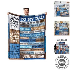 Durable and Stylish Dad Gifts: Soft Flannel Throw Blanket for Winter Warmth