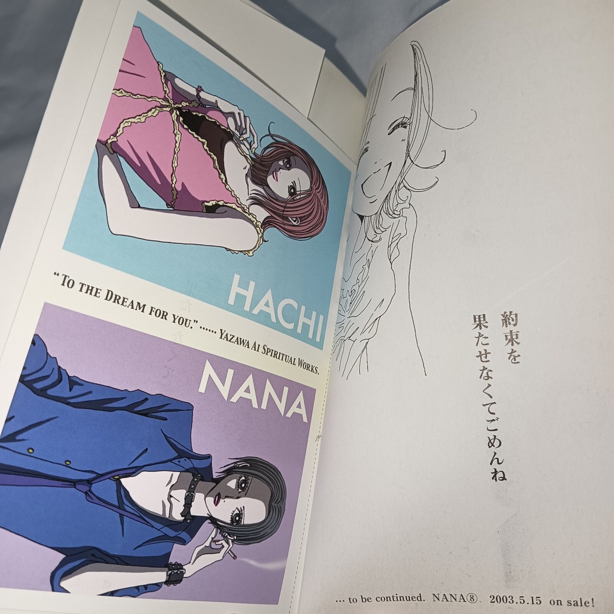 NANA 7.8 Premium Fan Book! Nana & Hachi Ai Yazawa Postcard