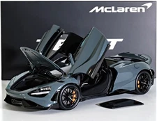HPD 18001 1:18 McLAREN 765LT (CHICANE EFFECT) GRAY L.E. OF 600 DIECAST SUPERCAR
