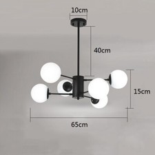Large Chandelier Lighting Kitchen Pendant Light Black Lamp Office Ceiling Lights