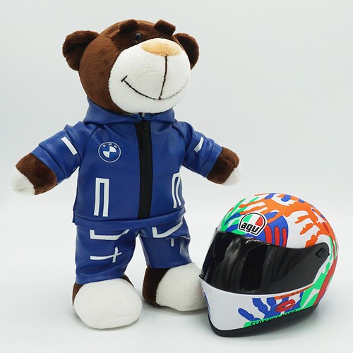 Motorcycle Bear Helmet Doll BMW Rally Bear Plush Toy Motorcycle Travel Pendant - Picture 89 of 102