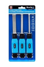 Blue Spot Tools Thin Type 3Pce Flexible Diamond Coated Files