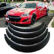 For Hyundai Genesis Extended Fender Flares Extra Wide Body Kit Wheel Arches 4.5"