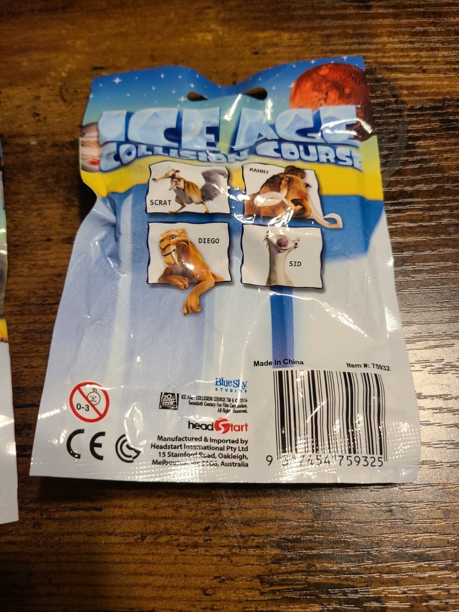 Set of 3 Ice Age Collision Course Collectible Figures Blind Bags