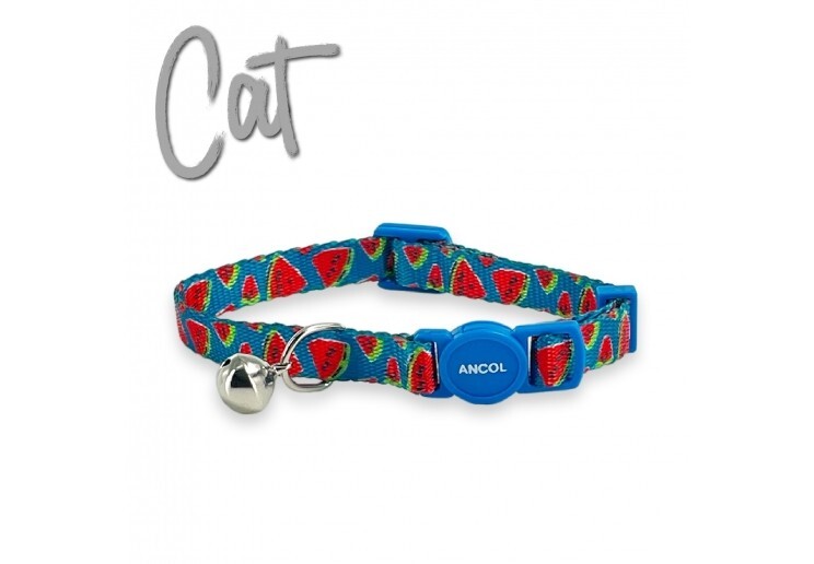 Ancol Watermelon Cat Collar with XL Warning Bell