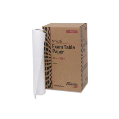 Pro Advantage P750018 Exam Table Paper 18 in. x 225 ft White Smooth (Each)