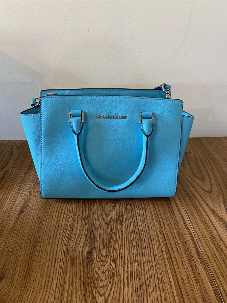 Michael Kors Selma Medium Saffiano Leather Crossbody Messenger Bag