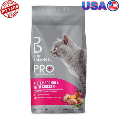 Kitten Dry Food Chicken DHA Growth Brain Development Super Premium Kibble New