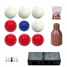 Biliardo Boccette set bilie mm.59 con fiaschetta e numeri per Bazzica