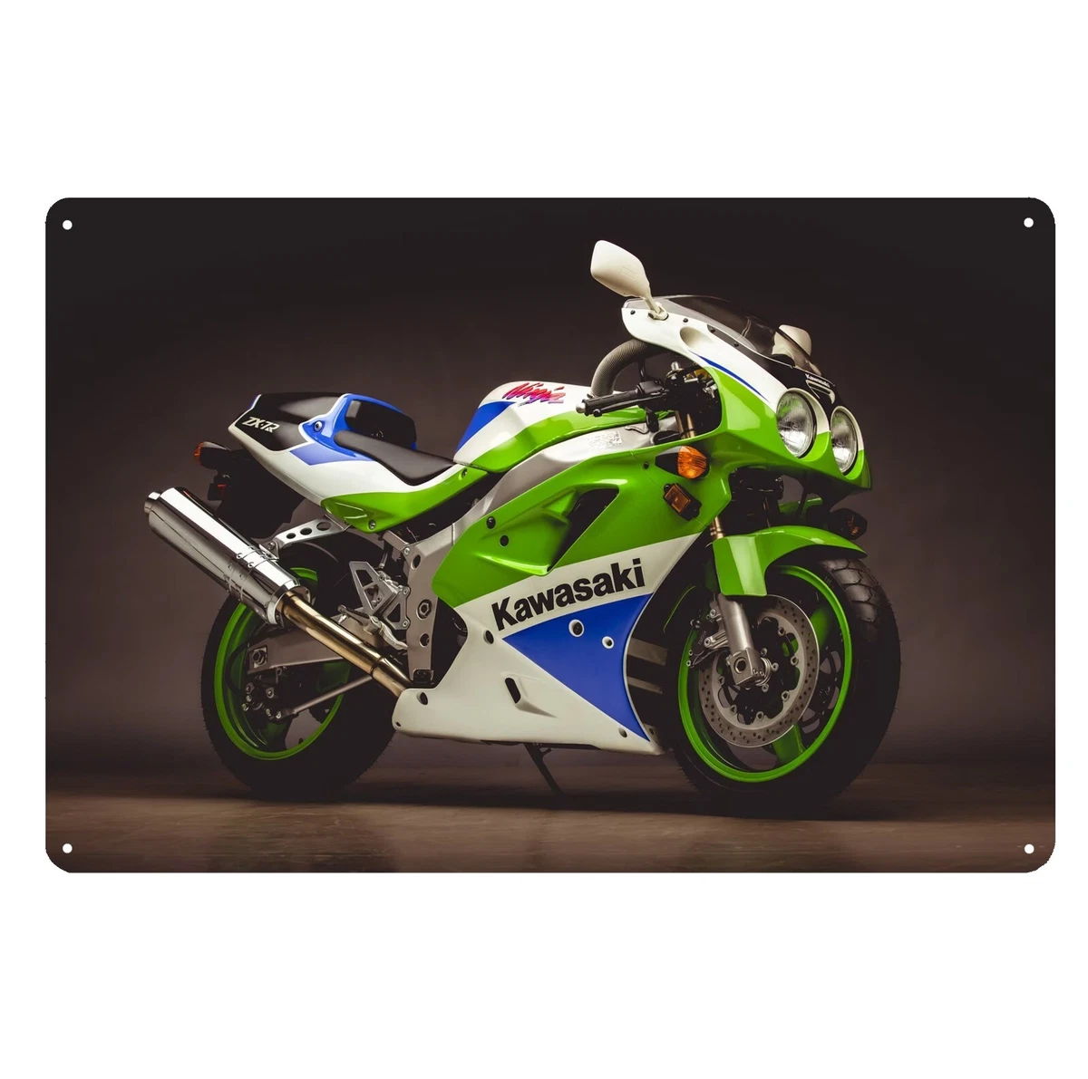 1992 Kawasaki ZX750 Motorcycle Metal Poster Tin Sign 20x30cm