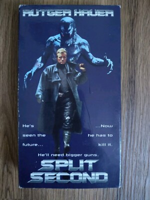 Split Second (VHS, 1992) Rutger Hauer Science Fiction Horror Thriller Ex Rental 
