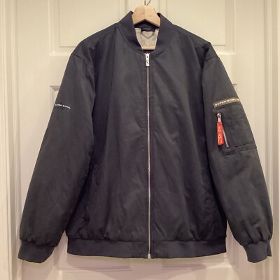 2022 Super Bowl LVI Bomber Jacket Womens XL NFL LA Los Angeles Gray Puffer