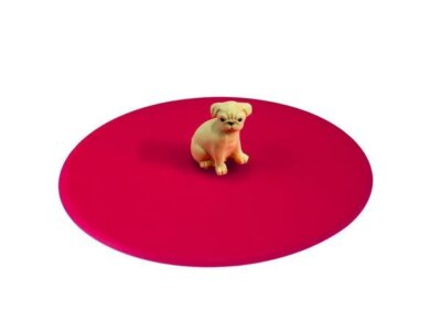 LURCH Mein Deckel Haustier Mops Ø10,5cm Premium-Platin-Silikon