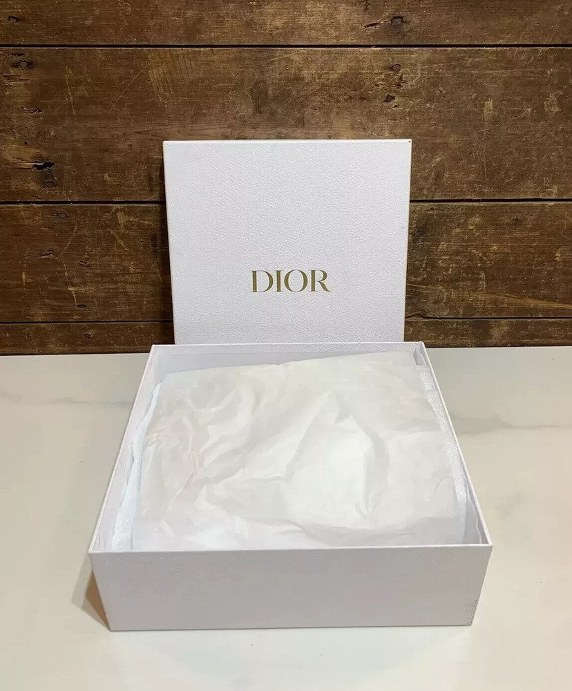 Dior Dioract Lambskin White Empty Gift Box 12.5x11x4.5
