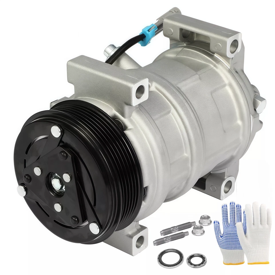 AC A/C Compressor For Chevrolet Silverado1500 2500 HD 3500 HD 03-2010 4.3L 6.6L Foto 2 de 4