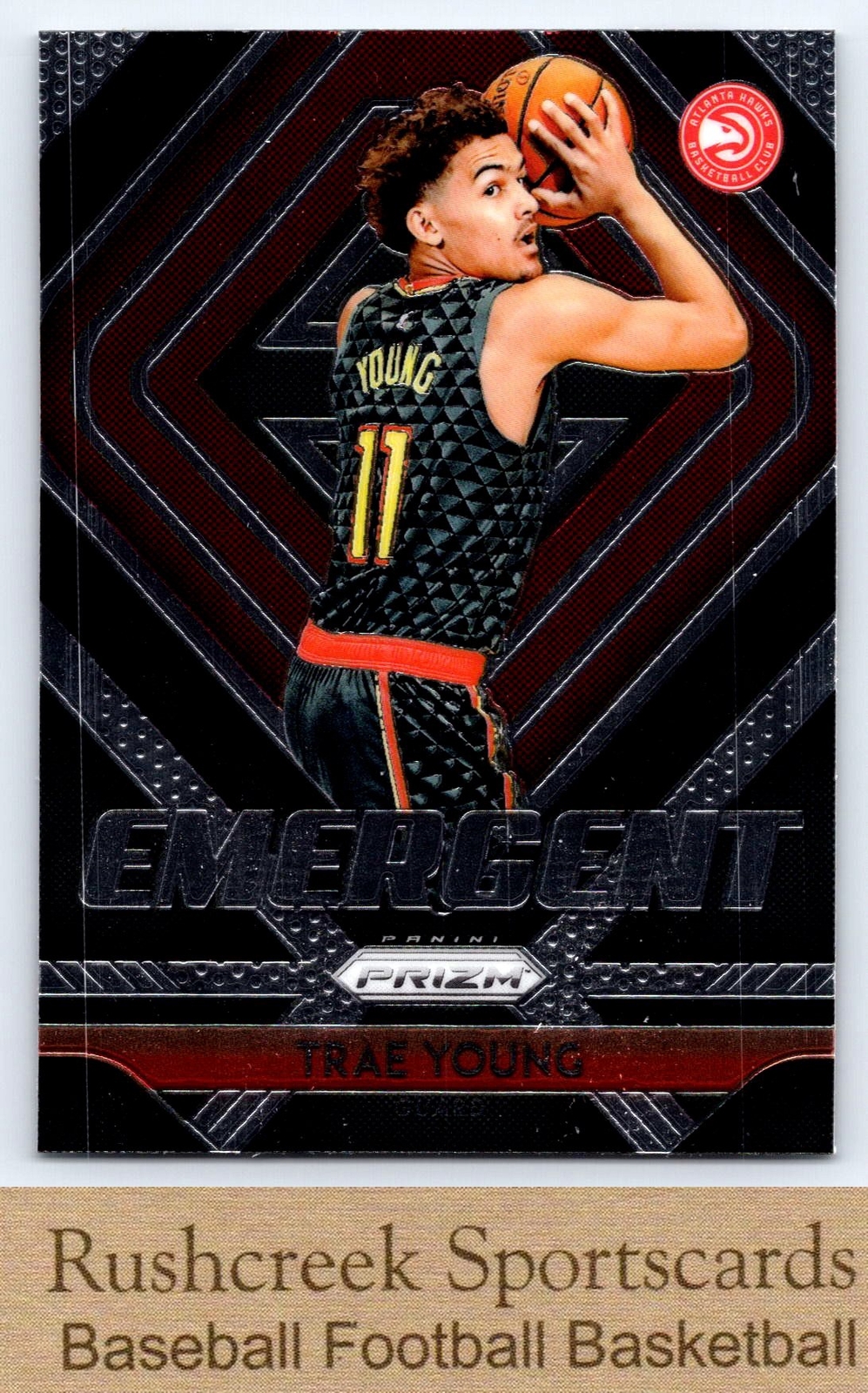 2018-19 Panini Prizm #5 Trae Young Hawks Emergent