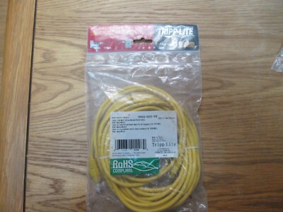 Tripplite N002-025-YW Cbl 25ft Cable Cat5e Patch 350mhz Rj45 Blue