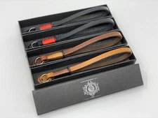 Leloleather Genuine Handmade Camera Leather Hand Strap Black, Red, Brown
