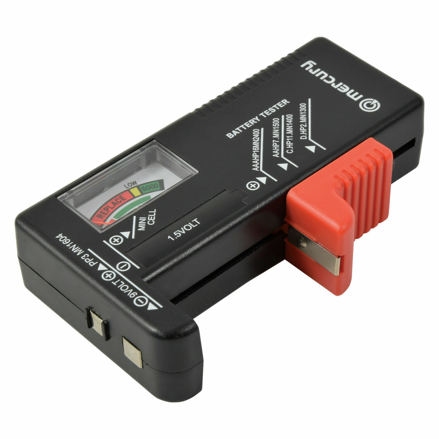 Battery Tester Checker Mercury Universal Tool Cell Power Volt AA,AAA