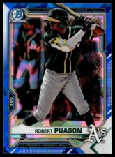 2021 Bowman Chrome Sapphire Robert Puason G84 Oakland Athletics #BCP-45