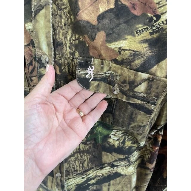 Browning Break-Up Shacket Mossy Oak 迷彩衬衫女式 L 迷彩粉色装饰 — 第 4/4 张图片