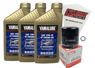 2009-2014 Genuine Yamaha GRIZZLY 550 Full Synthetic 10w40 Oil Change Kit