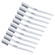 Saim 10PCS 7 inch Wire Brushes Set, Stainless Steel Handle Scratch for Cleani...