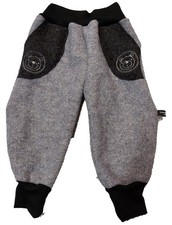 Wollwalkhose Pumphose Mitwachshose Taschen bestickt  Löwe, Tiger, Handmade