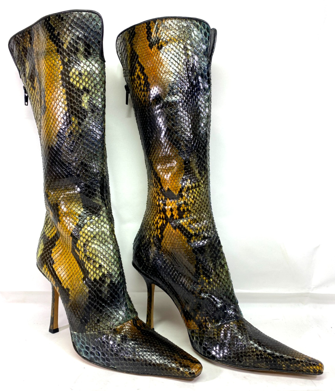 Jimmy Choo Python Leather Knee High Stiletto Boot… - image 2