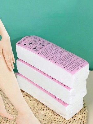 100 Stück Wachspapier Streifen Dicke Unisex Haarentfernung Salon Enthaarung Blätter-UK
