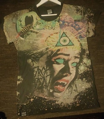 Drop Dead Shirt BMTH Oli Sykes 2010 Vintage M Steel City Rarität - Gebraucht!