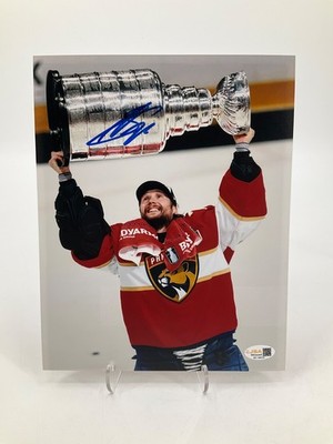 SERGEI BOBROVSKY FLORIDA PANTHERS SC  25 SIGNED 8X10 PHOTO JSA WITNESS COA