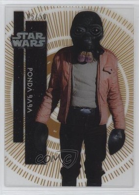 2015 Topps Star Wars High Tek Form 2 Gold Rainbow 5/50 Ponda Baba #85 2o7