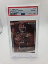 2025 Panini Prizm - Rookie Variation Shedeur Sanders #405 Silver Prizm PSA 8