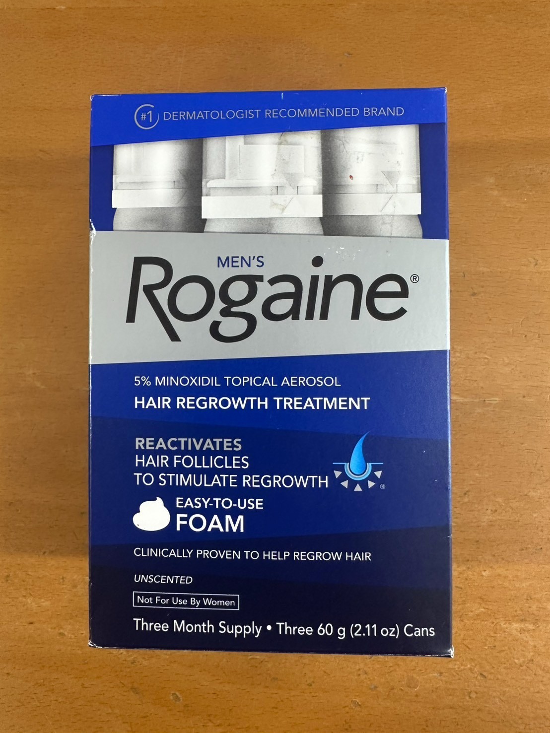 RogaineMen'sFoam5%MinoxidilforHairRegrowth3-Month2026/02