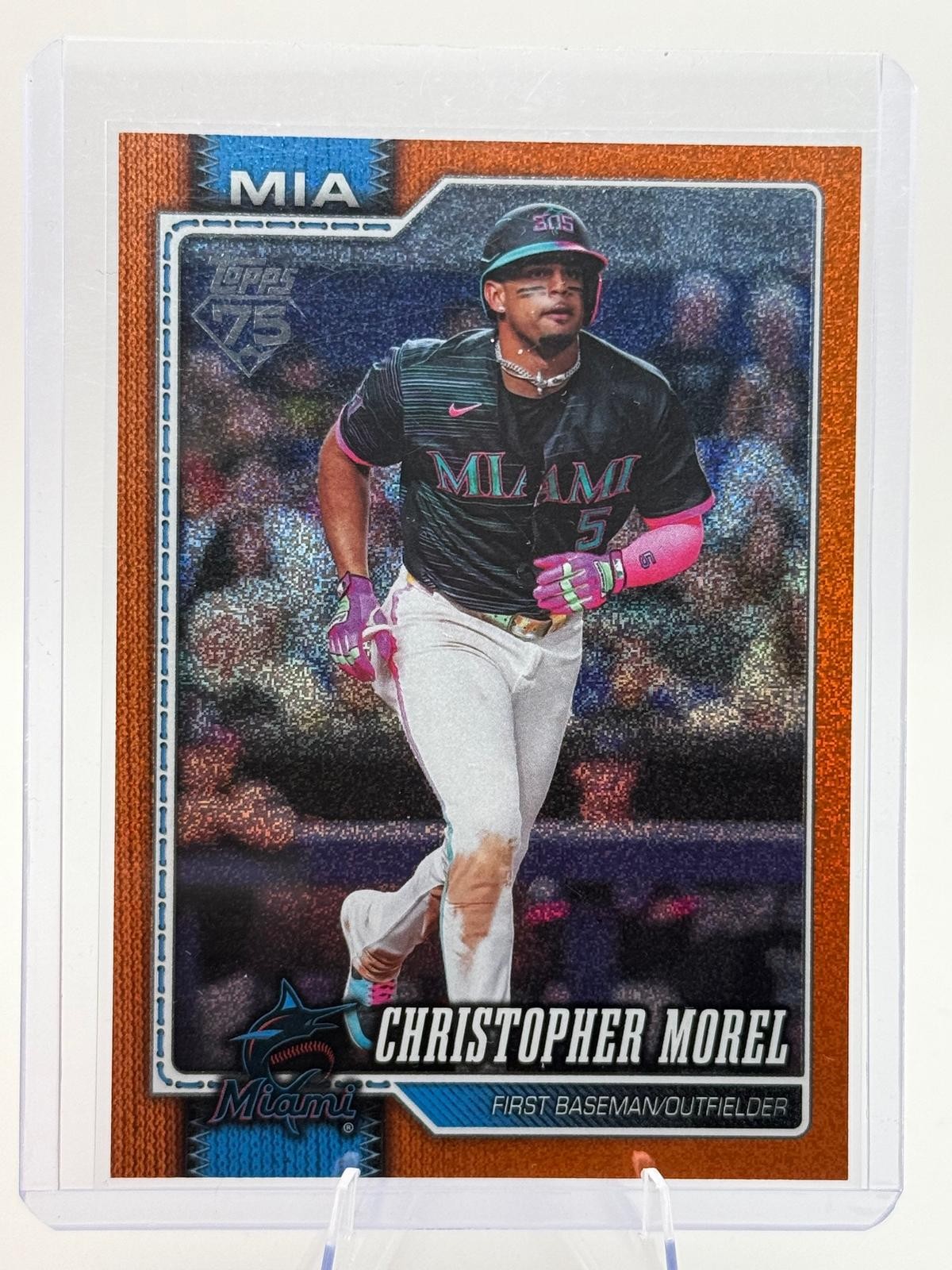2026 Topps Update #US260 Christopher Morel Orange Sandglitter #/25