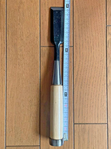 Fujiwara Sadashige Japanese Timber Chisel Tataki Nomi Mentori 30mm Unused
