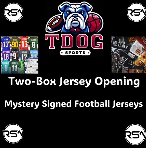 San Francisco 49ers- 2 Item Autographed Football Jersey Opening RSA