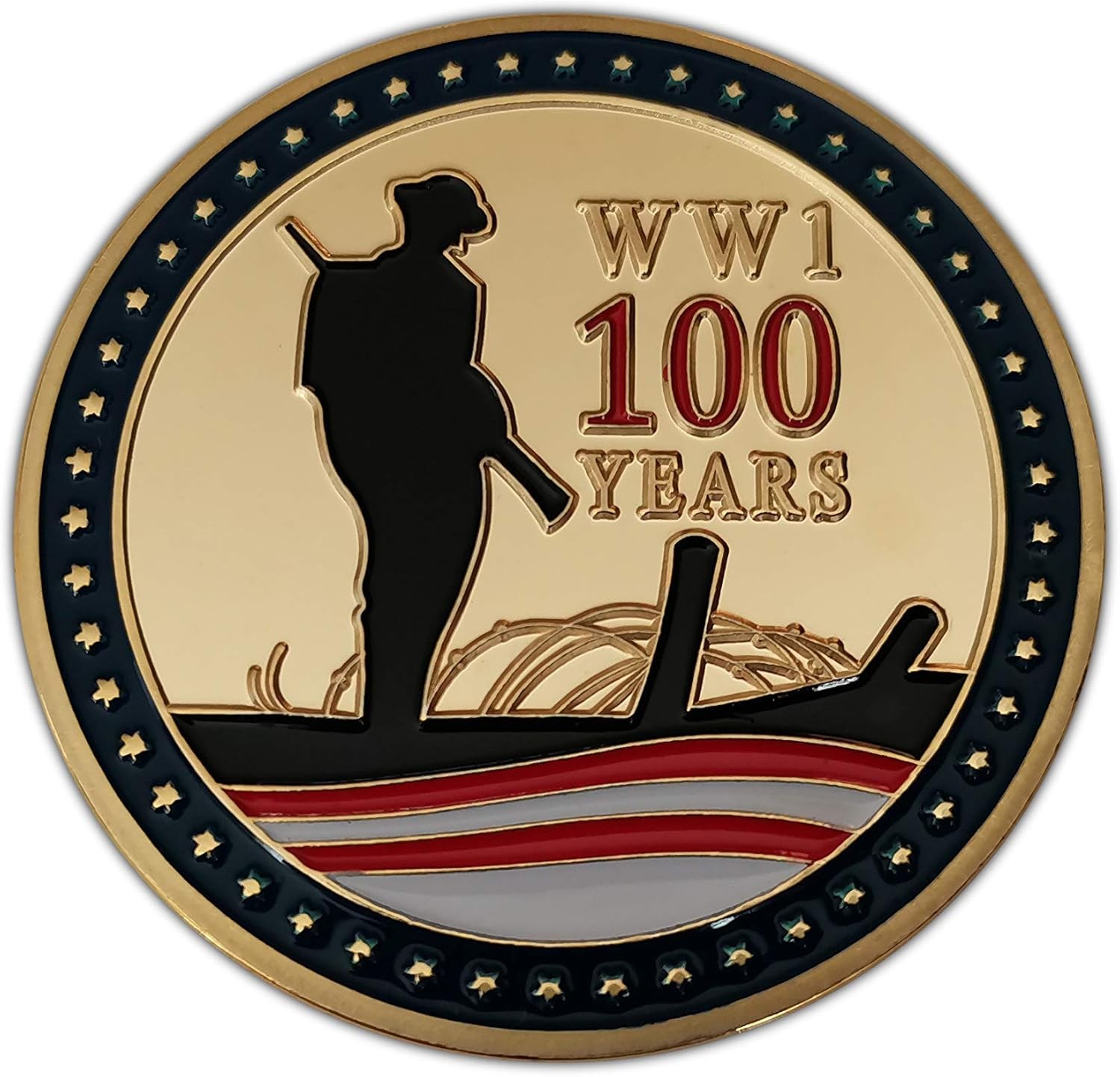 Eillwin 100 Years Anniversary First World War Collectible & Commemorative Gold