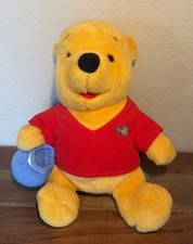 Vintage Disney's Winnie The Pooh 1994 Teddy Bear Plush With Honey Pot Mattel